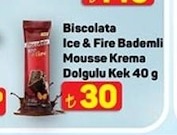 Biskolata Ice & Fire Bademli Mousse Krema Dolgulu Kek 40 G