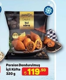 Porsiyon Dondurulmuş İçli Köfte 320 G