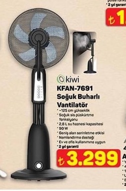 Kiwi Kfan-7691 Soğuk Buharli Vantilatör