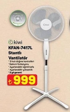 Kiwi Kfan-7417L Stantli Ventilator