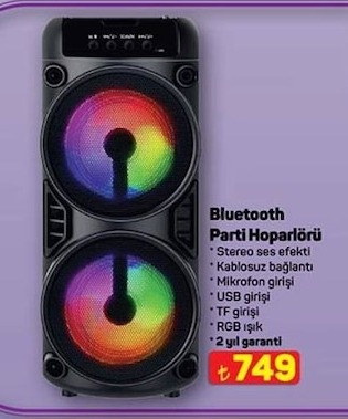 Bluetooth Parti Hoparlörü 2 Yıl Garanti