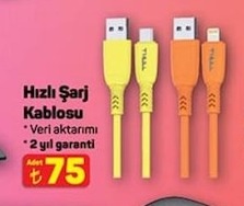 Hızlı Şarj Kablosu