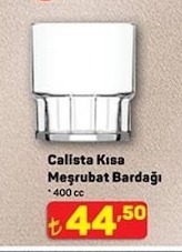 Calista Kısa Meşrubat Bardağı 400 Cc