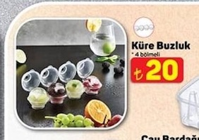 Küre Buzluk 4 Bölmeli 1 Adet