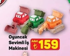 Oyuncak Sevimli İş Makinesi Adet
