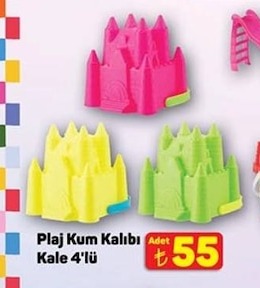 Plaj Kum Kalıbı Kale 4'Lü