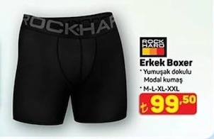 Rock Hard Erkek Boxer Yumuşak Dokulu Modal Kumaş