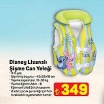 Disney Lisanslı Şişme Can Yeleği 3-6 Yaş