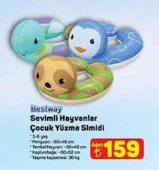 Bestway Sevitli Hayvanlar Çocuk Yüzme Simidi