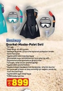Bestway Şnorkel-Maske-Palet Seti