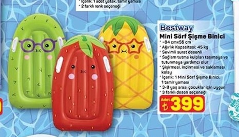 Bestway Mini Sörf Şişme Binici 1 Adet