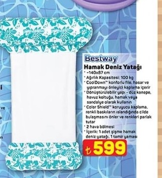 Bestway Hamak Deniz Yatağı
