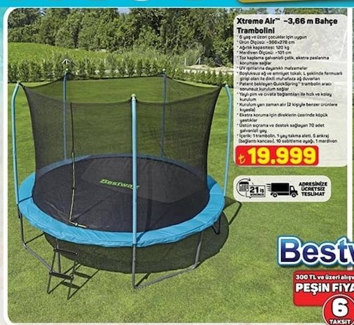 Xtreme Air -3,66 M Bahçe Trambolini