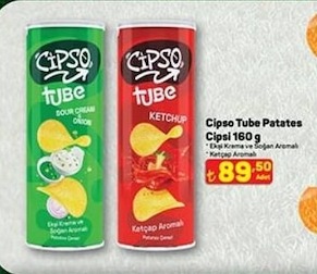 Cipso Tube Patates Cipsi 160 G