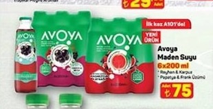 Avoya Maden Suyu 6X200 Ml