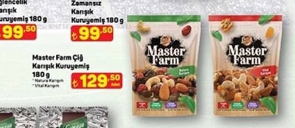 Master Farm Natura Karışım Kuruyemiş 180G