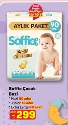Soffio Çocuk Bezi Maxi 90 Adet