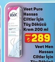 Veet Pure Hassas Ciltler İçin Tüy Dökücü Krem 200 Ml