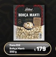 Üstad Dana Etli Bohça Mantı 350G