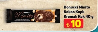 Bonucci Minito Kakao Kapli Kremalı Kek 40 G