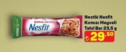 Nestlé Nesfit Kırmızı Meyveli Tahıl Bar 23,5G