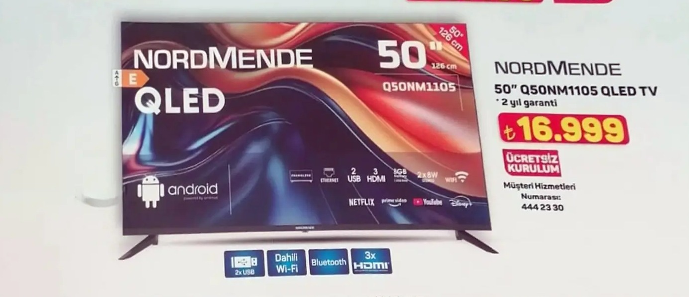 Nordmende 50" Q50Nm1105 Qled Tv