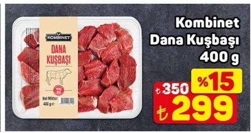 Kombinet Dana Kuşbaşı 400G