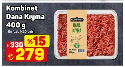 Kombinet Dana Kıyma 400G