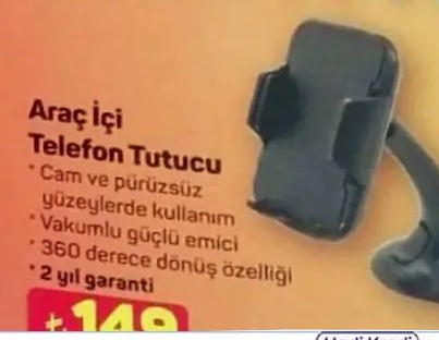Araç İçi Telefon Tutucu