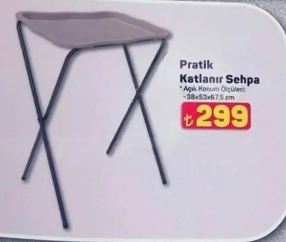 Pratik Katlanır Sehpa
