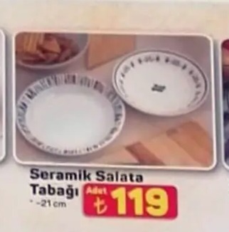 Seramik Salata Tabağı 21 Cm