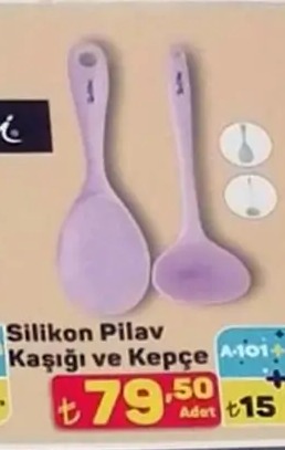 Silikon Pilav Kaşığı Ve Kepçe