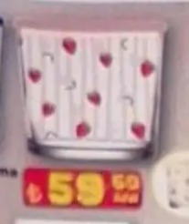 Çilek Desenli Cam Bardak