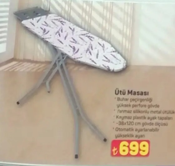 Ütü Masası Buhar Geçirgenliği