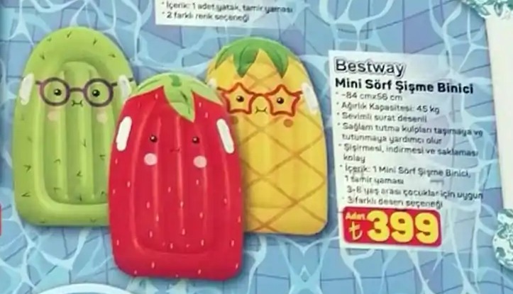 Bestway Mini Sörf Şişme Binici