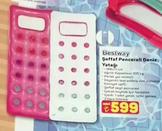 Bestway Seffaf Pencereli Deniz Yatagi