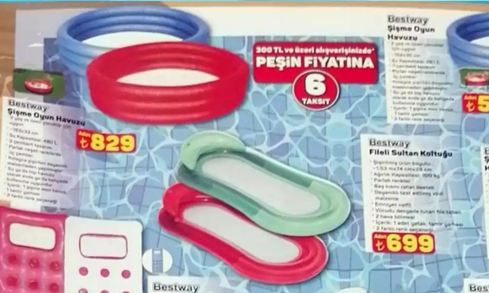 Bestway Fileli Sultan Koltuğu 1.53 M X 24 Cm X 28 Cm
