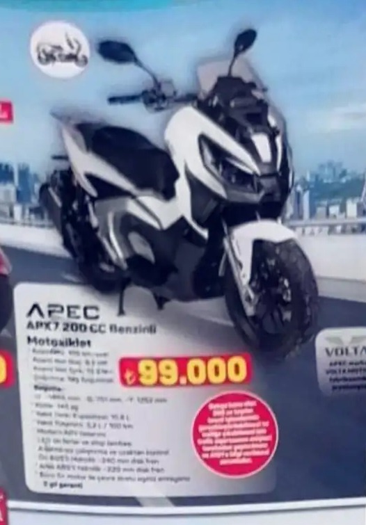 Apec Apx7 200 Cc Benzinli Motosiklet