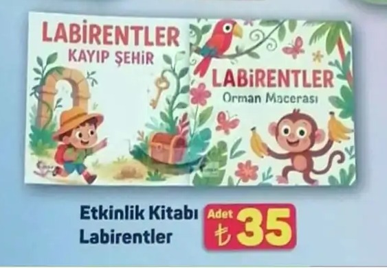 Etkinlik Kitabı Labirentler 1 Adet
