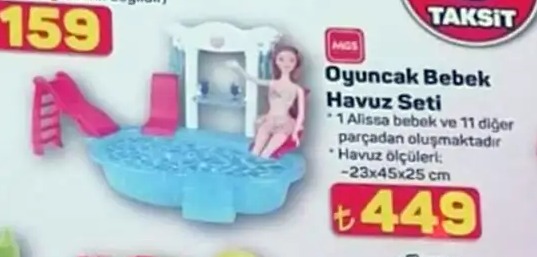 Oyuncak Bebek Havuz Seti