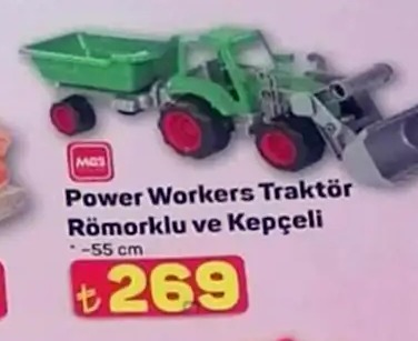 Power Workers Traktör Römorklu Ve Kepçeli
