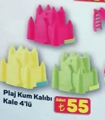 Plaj Kum Kalıbı Kale 4'Lü