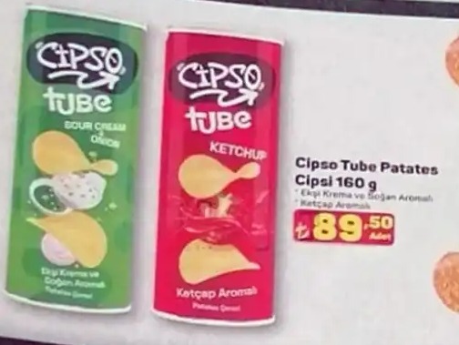 Cipso Tube Patates Cipsi 160 G