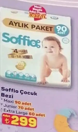 Soffio Çocuk Bezi 90 Adet