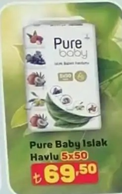 Pure Baby Islak Havlu 5X50