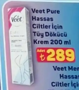 Veet Pure Hassas Ciltler Için Tüy Dökücü Krem 200 Ml