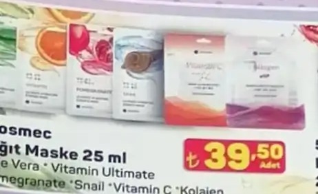 Cosmec Kağıt Maske 25 Ml