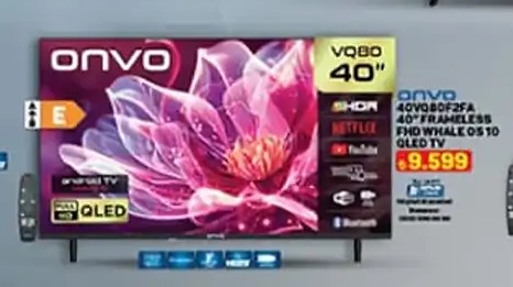 Onvo Vqbo 40" Frameless Fhd Whale Os 10 Oled Tv