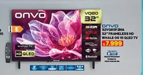 Onvo 32" Frameless Hd Whale Os 10 Oled Tv