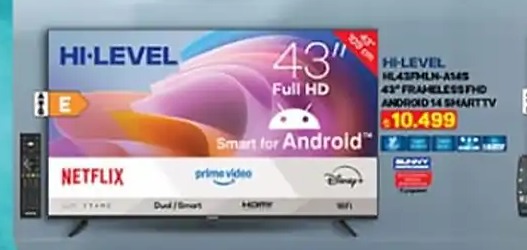 Hi-Level 43" Fh Udh Android 14 Smart Tv